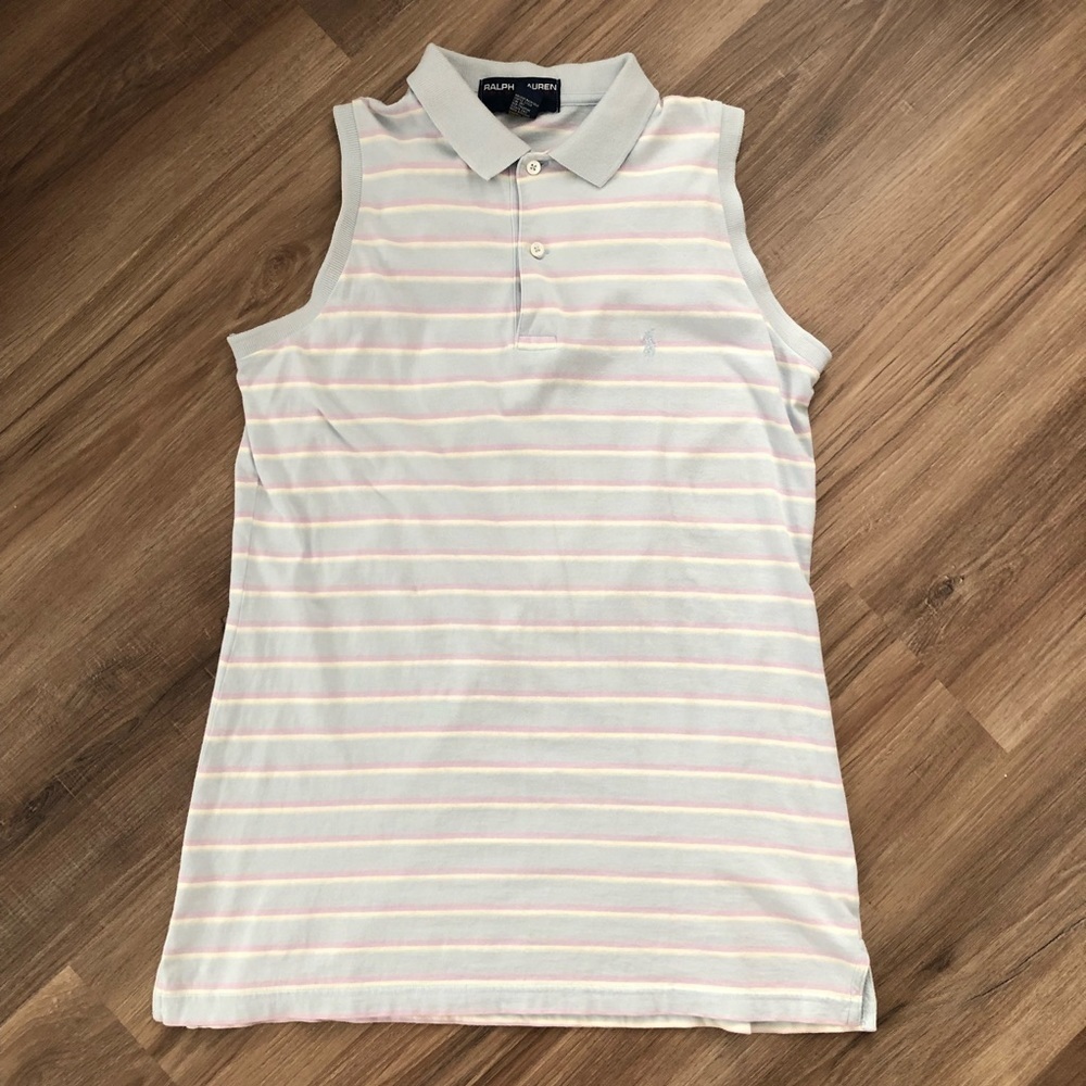 POLO RALPH LAUREN sleeveless polo shirt size Large